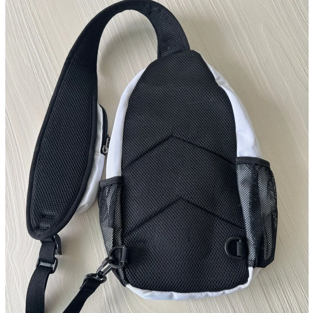 Waterfly Sling Backpack White Crossbody Shoulder Bag Hiking Travel Padded Strap